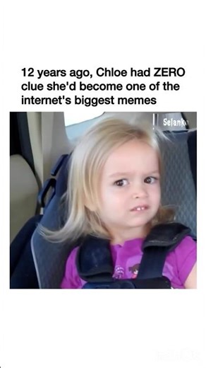 12 Years Ago, Chloe Had No Idea She'd Become One of the Internet's Biggest Memes 😂 #memes #shorts