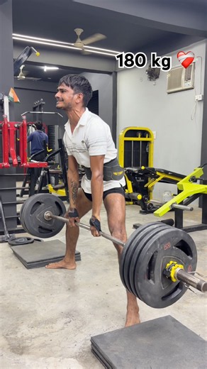 Deadlift 180 kg ❤️‍🩹 #fitness #workout #motivation #powerlifting