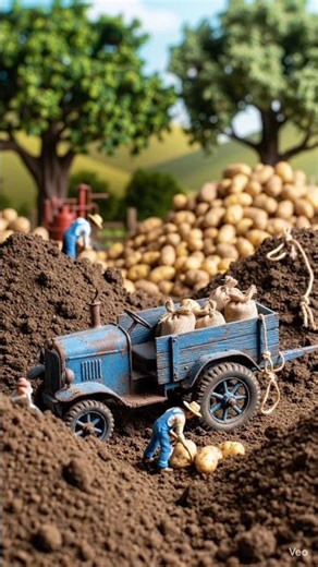 Potato Farming Process From Plowing to Watering