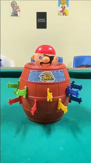 Jogo de barril pirata mini brinquedo clássico do jogo de tabuleiro de ação crianças divertido amigos