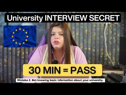 How to Pass Europe University Interview? Complete Step-by-Step Guide for Pakistani Students