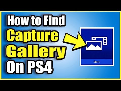 How to Find Capture Gallery On PS4 (Playstation 4 Tutorial)