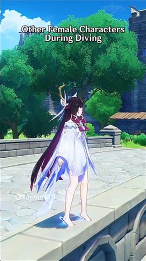 Small Characters Have The Cutest Diving Animation In Genshin Impact