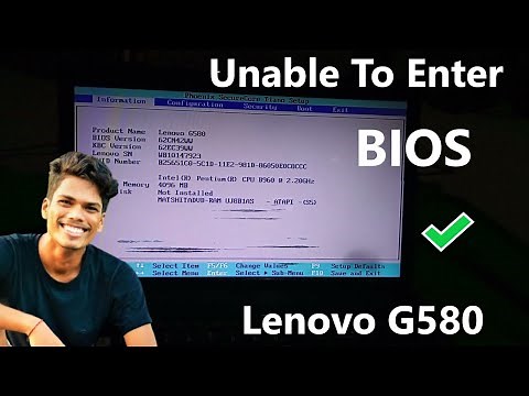 How to Enter the BIOS on a Lenovo G580 Laptop | Lenovo G580 BIOS Access: Step-by-Step Guide ‪@OnTeque‬