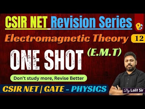 Electromagnetic Theory (EMT) One Shot Revision | CSIR NET Physical Science