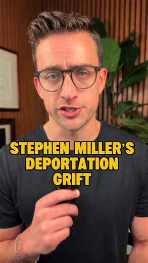 2.1K reactions · 163 shares | Shocker: Stephen Miller found a way to cash in on his own mass deportation plan. | Sawyer Hackett | Facebook