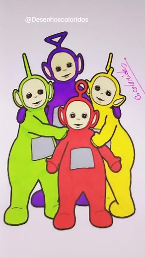 Coloring Therapy with Teletubbies for Relaxation and Satisfaction