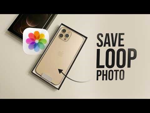How to Save Loop Photo as Video iPhone (tutorial)