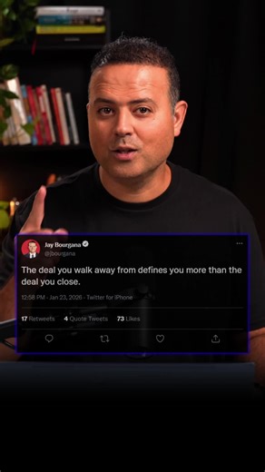 Most people measure progress by what they win. Experienced operators measure it by what they decline. Saying no is rarely about fear. It is about discipline. Bad deals look exciting at first. Strong revenue. Clean story. Fast close. Then the fundamentals show up. Weak operators. Fragile margins. Complexity you cannot control. Walking away protects focus. It preserves capital. More importantly, it protects your standards. Jay Bourgana often talks about this quietly. The best operators are not def