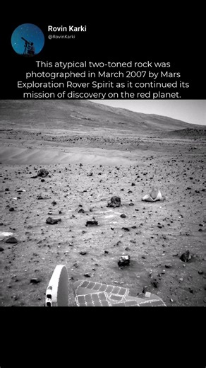 How did this unusual Martian rock form