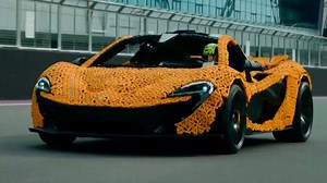 Check out F1's Lando Norris driving a McLaren replica made of Legos