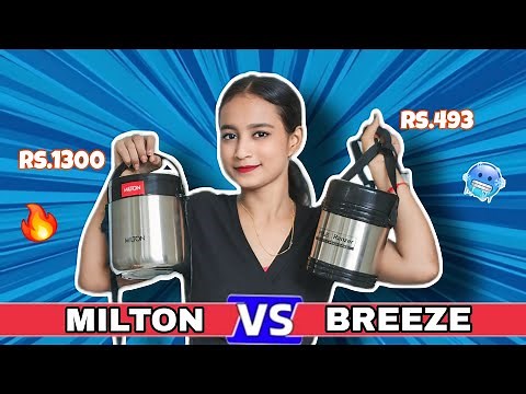 Best Lunch Box for Office🔥 Milton Hot & Cold Tiffin box VS BREEZE Hot & Cold Tiffin box 🥶 DS GALAXY