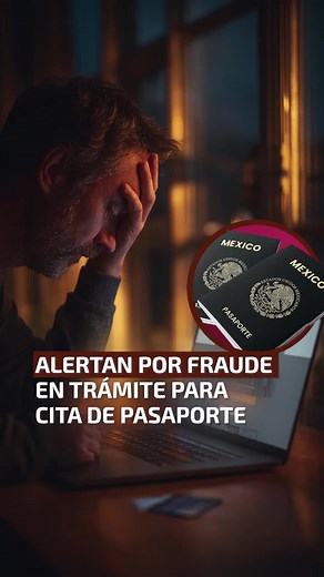 Alerta sobre páginas falsas para pasaporte mexicano