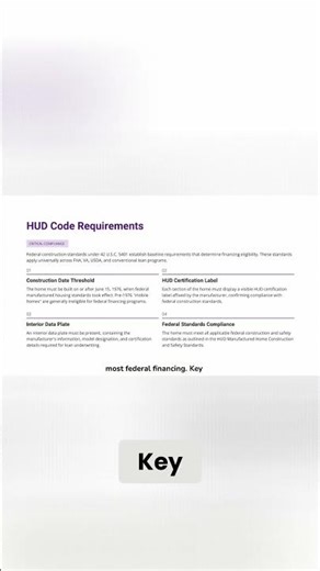 HUD Code Explained: Essential for Manufactured Homes #shorts