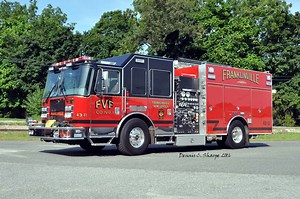 Franklinville Fire Company, NJ's 2016 KME Flex Custom Pumper was designed with a 64” wide fender, which allows for triple fender storage of SCBA cylinders, extinguishers, and miscellaneous equipment storage. This is another example how KME maximizes compartmentation in the FLEX pumper body. Have a safe and enjoyable Labor Day Weekend. | KME Fire Apparatus