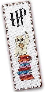 Embroidery Kit with Pattern 'Hedwig The Owl' - Counted Cross Stitch Bookmark