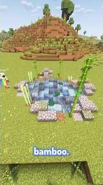 How To Build The CUTEST Pond💙 #minecraft #minecraftbuilding