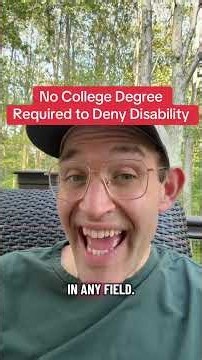 They don't need a college degree to deny you #disability #SSD #tips