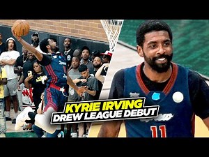Kyrie Irving Drops TRIPLE DOUBLE In Drew League Debut!! Goes CRAZY!