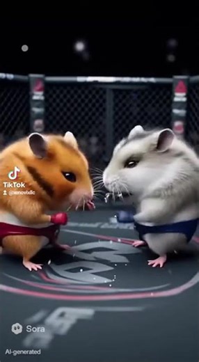 Heavyweight #hamster #MMA #championship Match - #ai #video