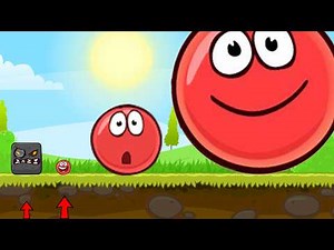 Mega Red Ball vs Small Red Ball 4 Fight with Stone Boss Big Mystery