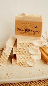 You won’t buy store-bought soap again once you learn this… Most “soap” on store shelves isn’t actually soap — it’s a detergent bar designed to strip oils fast, not care for sensitive skin. ✨ True cold process soap is different. The bar you’re watching here is our Oatmeal, Milk & Honey Soap — and this one? She’s the beginning of our story. I started making this exact style of soap when I was desperate to help my son’s eczema. Everything else felt harsh… like chemicals on already inflamed skin. I 
