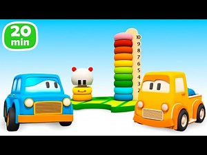 Schlaue Autos Kompilation - lehrreicher Zeichentrick für Kinder. 3 Folgen am Stück