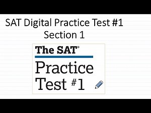 Digital SAT Practice Test #1 Walkthrough. Math Section 1. Easy explanations.