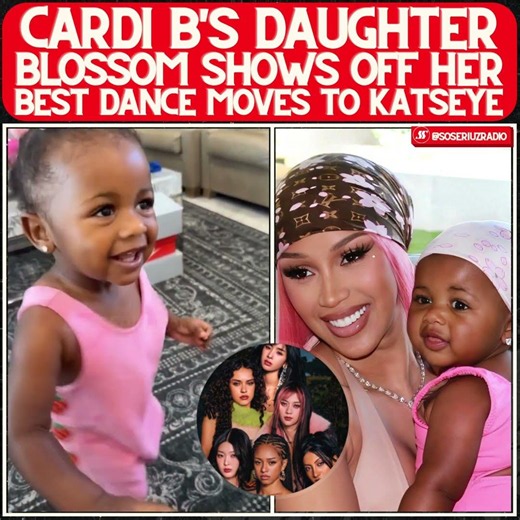 CARDI B'S DAUGHTER BLOSSOM DANCING TO KATSEYE WILL MAKE YOU SMILE!