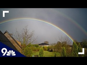 The science behind the color patterns in a double rainbow