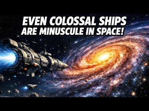Why Even the Largest Spaceships Would Be Tiny Compared to the Galaxy