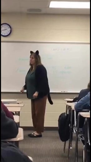 A Branson Public Schools teacher was fired today after a student’s hidden cell phone video surfaced showing the instructor in cat ears and a tail, crawling on the classroom floor and hissing at students during class. The teacher claimed to be a “transgender cat.” | Branson Area Breaking News