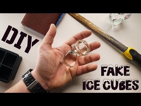 DIY Artificial Ice Cubes - PERFECT Fake Ice Cubes