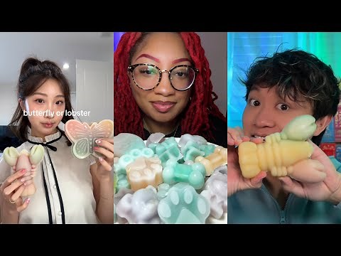 WAX CANDY TikTok ASMR mukbang compilation! #2