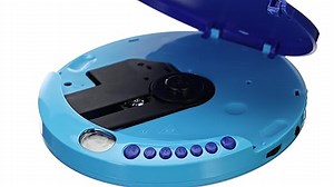 Lenco CD-011 - Tragbarer CD-Spieler mit Akkuladefunktion -Discman - CD Walkman - Mit Kopfhörern und Micro-USB-Ladekabel - LCD-Bildschirm - blau