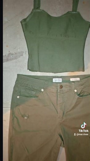 TRANSFORMANDO PANTALON a CONJUNTO ✨️ #fashion #upcycling #viral Tutorial completo en mi canal