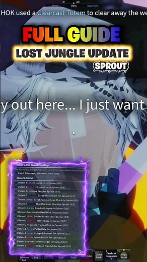 HOW To Complete Sprout Quest FISCH ROBLOX #fisch #roblox