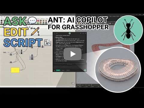 How to use AI in Grasshopper: Ant Plugin Demo (CAD Workflow)