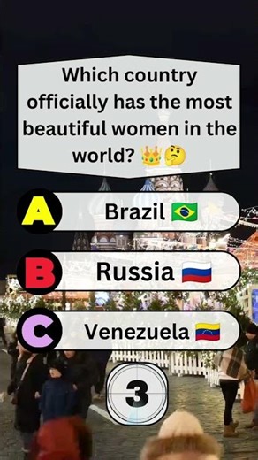 Which Country Has the Most Beautiful Women? 😳👑🌍