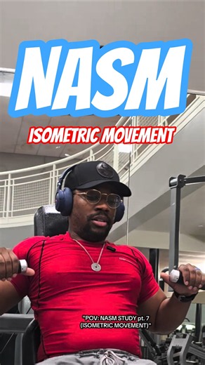 NASM - Isometric Movement Example #NASM #CPT #Posture #Fitness #Gym #chestworkout #isometricexercise