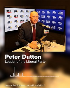 14K views · 1.7K reactions | Catch up on my full interview with Ben Fordham this morning  | Peter Dutton | Facebook