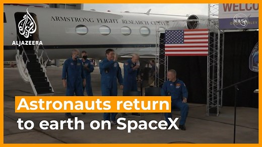 2M views · 5.2K reactions | ‘Quite an odyssey.’ | SpaceX has safely delivered two astronauts back to Earth for NASA, following an historic two-month mission to the International Space Station. | Al Jazeera English | Facebook