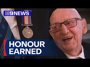 Sydney's forgotten soldier receives service medal 80 years after war | 9 News Australia