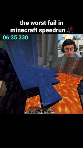 Minecraft Speedrun Moment