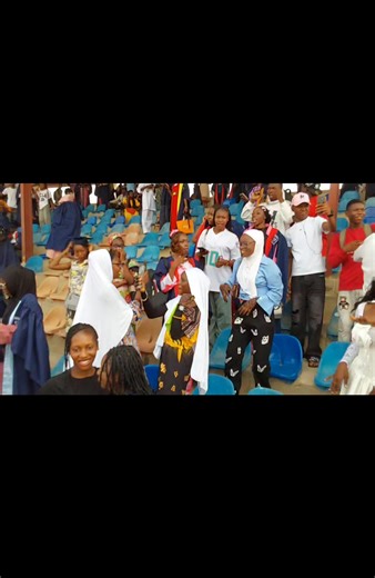 Celebration amongst the newly matriculated students of the Federal University Lokoja during the 14th Matriculation Ceremony held on Friday at the Convocation Arena | Federal University Lokoja