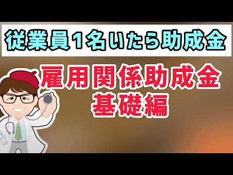 助成金まずはこれから！雇用関係助成金の基礎基本情報（厚生労働省）【中小企業診断士YouTuber マキノヤ先生 経営コンサルタント 牧野谷輝】#594
