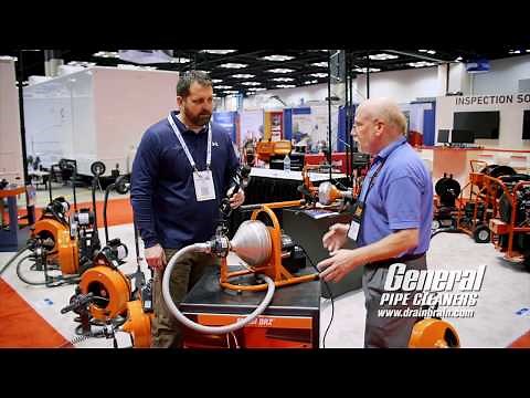 General Pipe Cleaners Model DRZ Cleaner - Compact Machine Clears Clogged Drains