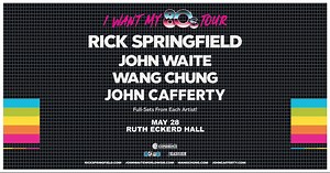 1.4K reactions · 228 shares | GET READY FOR A BLAST FROM THE PAST! Rick Springfield, John Waite, Wang Chung & John Cafferty are coming to Clearwater on May 28th at Ruth Eckerd Hall! Don't miss the I Want My 80's Tour - tickets on sale now! | Rick Springfield | Facebook