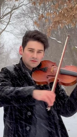 Mozart Symphony No.40 Modern Violin ❄️ Snow Performance