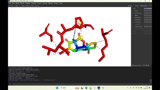 简单一步！搞定分子对接无氢键之pymol可视化